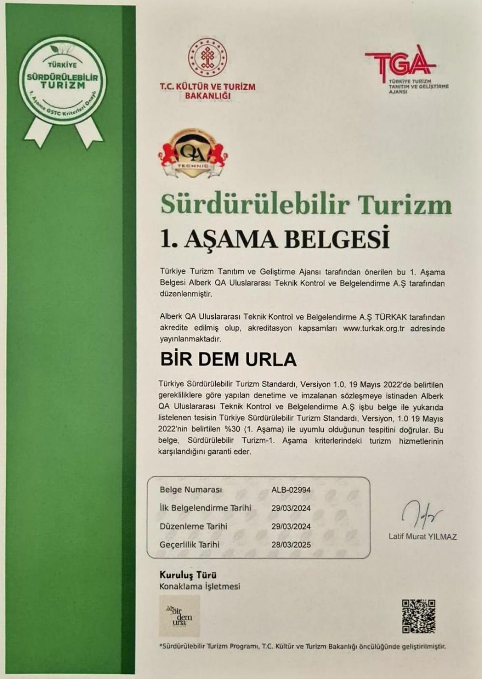 Bir Dem Urla Hotel Eksteriør billede