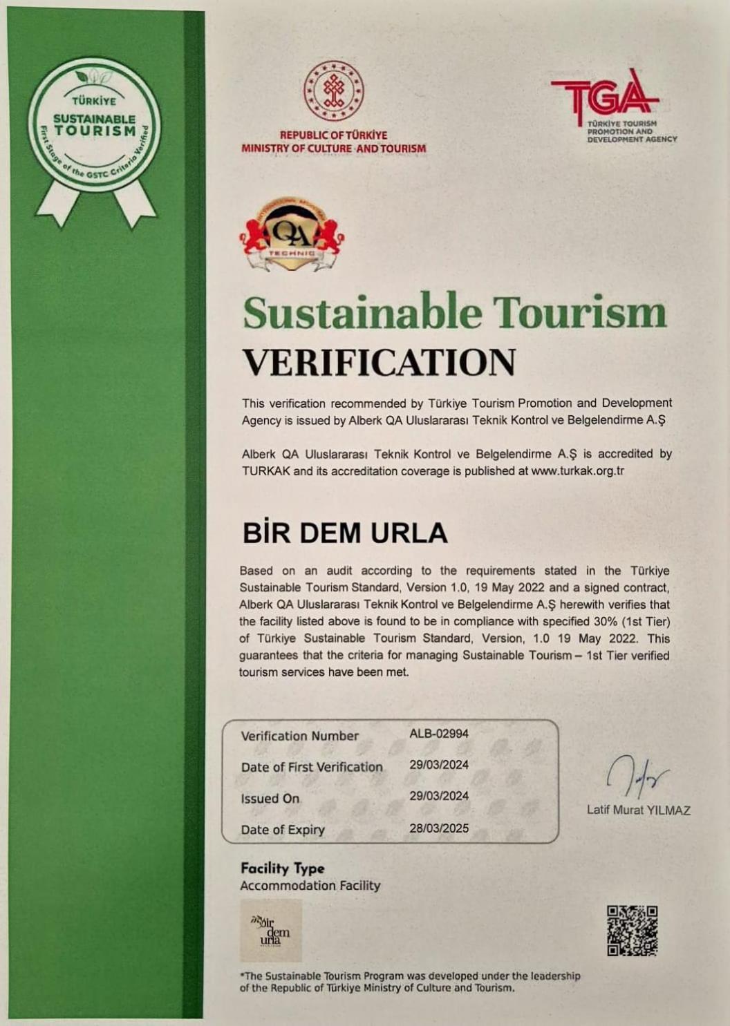 Bir Dem Urla Hotel Eksteriør billede